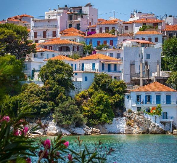 île de Skiathos habitants bord de me île de Skiathos habitants bord de mer