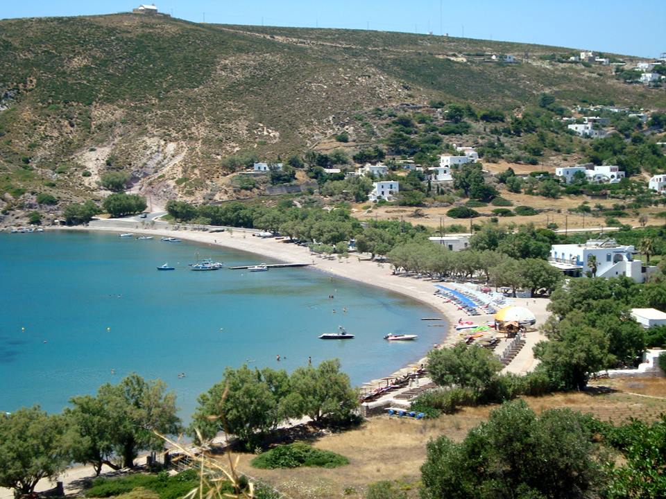 Plage de Campos sur l'île de Patmos Dodécanèse
