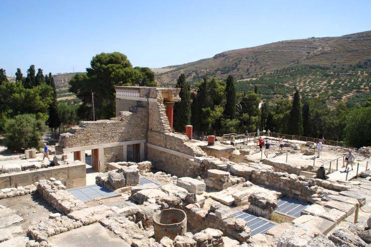 Site archéologique de Knossos île de Crète Grèce