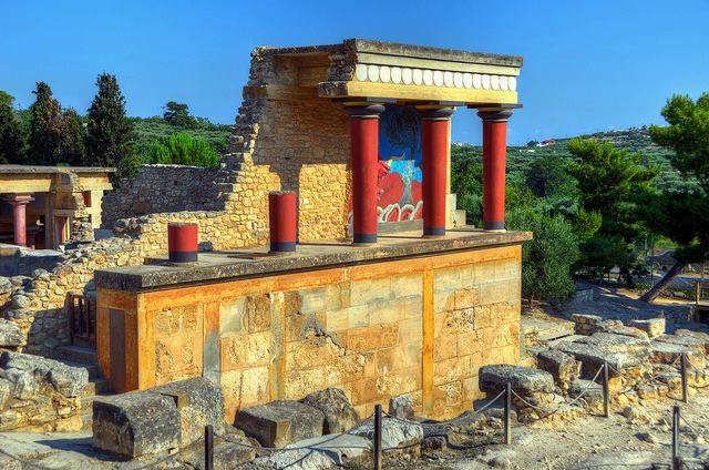 Site archéologique de Knossos île de Crète Grèce