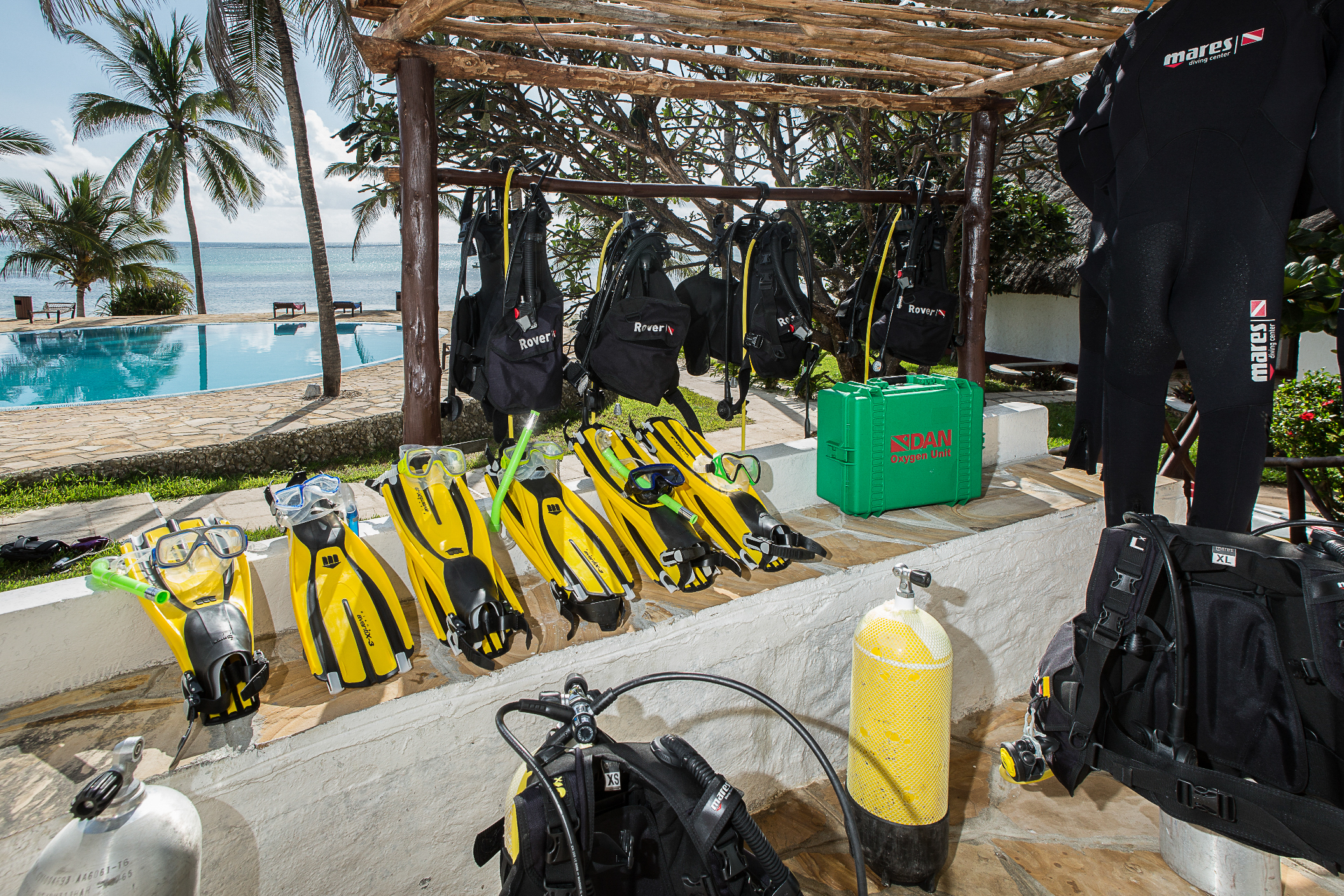 Centre de plongée à l'hôtel Karafuu