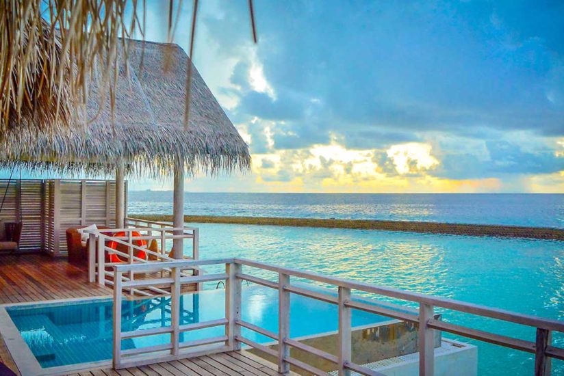 Vue du balcon Villa de plage