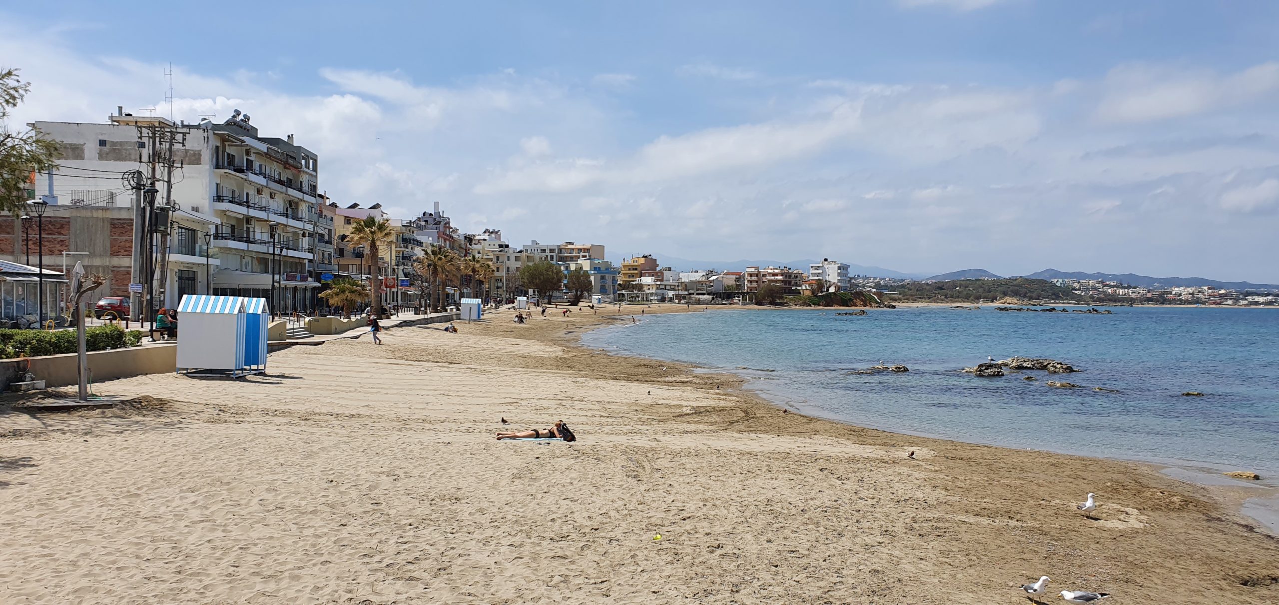 bord de mer nea chora nouvelle ville la Canée Chania Crète