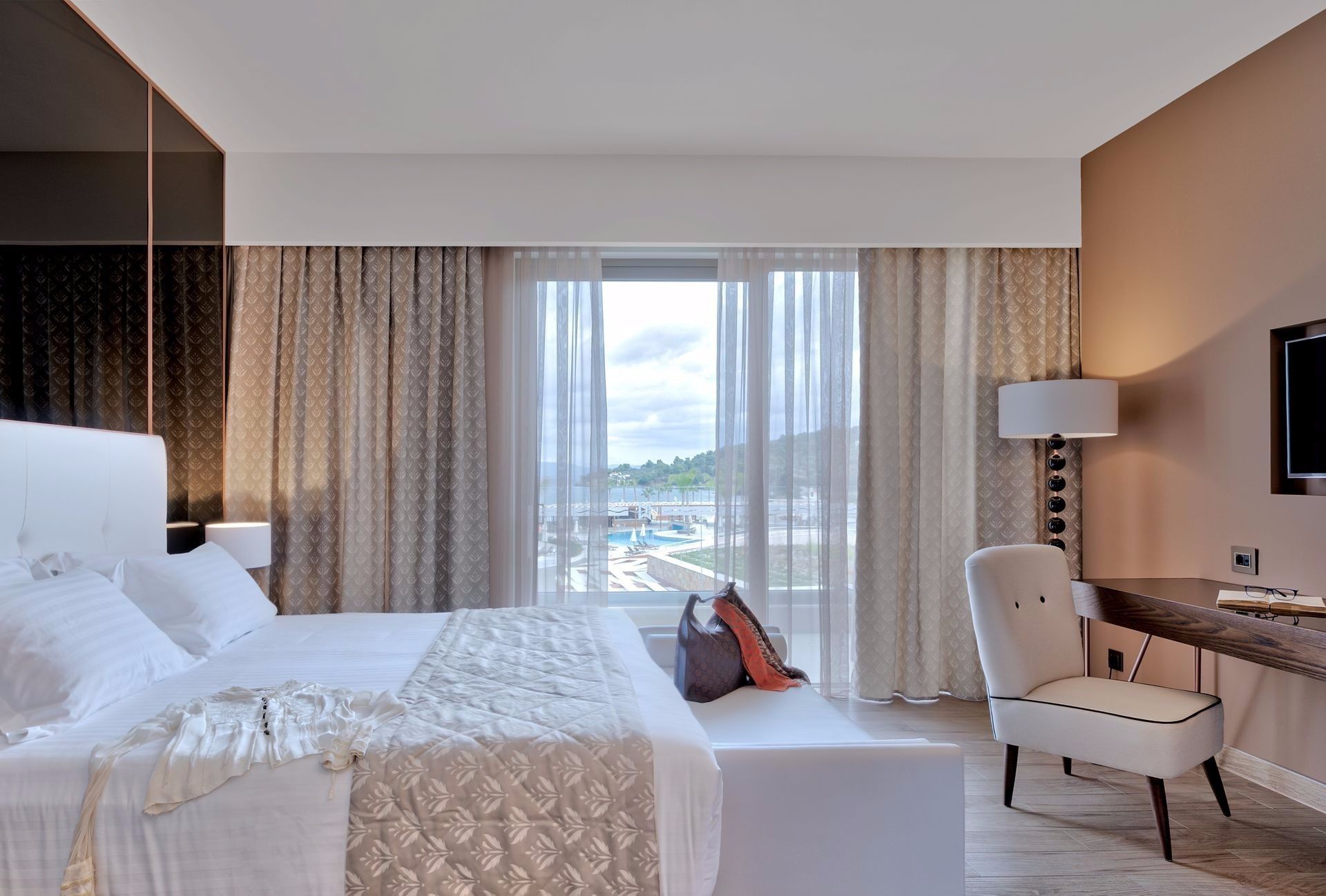 une chambre à hôtel Miraggio Thermal & Spa à Chalkidique