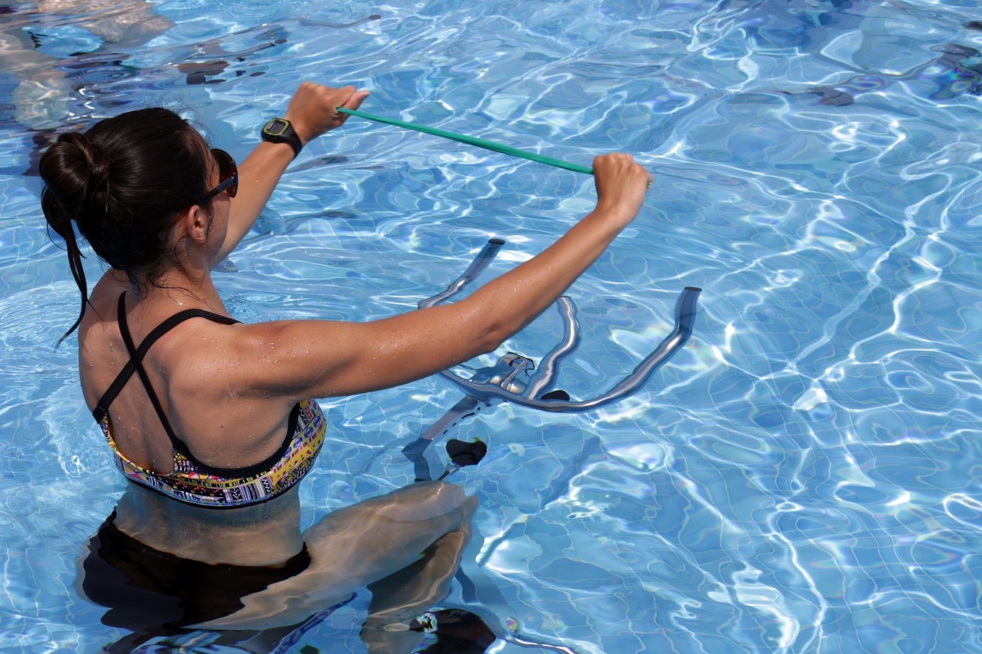 Aqua gym à l'hôtel MIRAGGIO Thermal & Spa Resort 5étoiles dans la Péninsule de Chalcidique en Grèce du nord