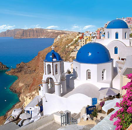 île de Santorin îles Cyclades Grèce île de Santorin îles Cyclades Grèce