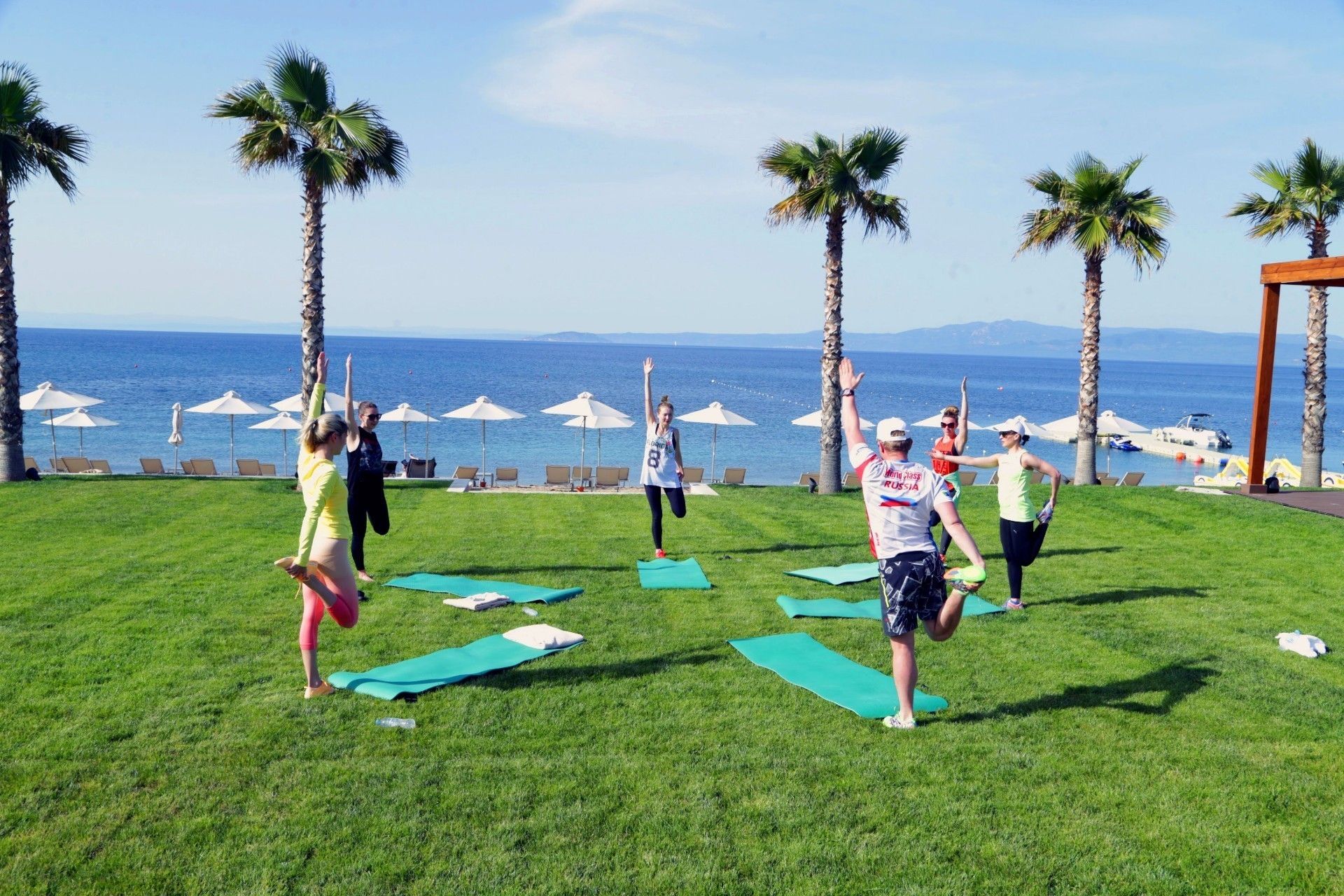 Yoga à l'hôtel MIRAGGIO Thermal & Spa Resort 5étoiles dans la Péninsule de Chalcidique en Grèce du nord