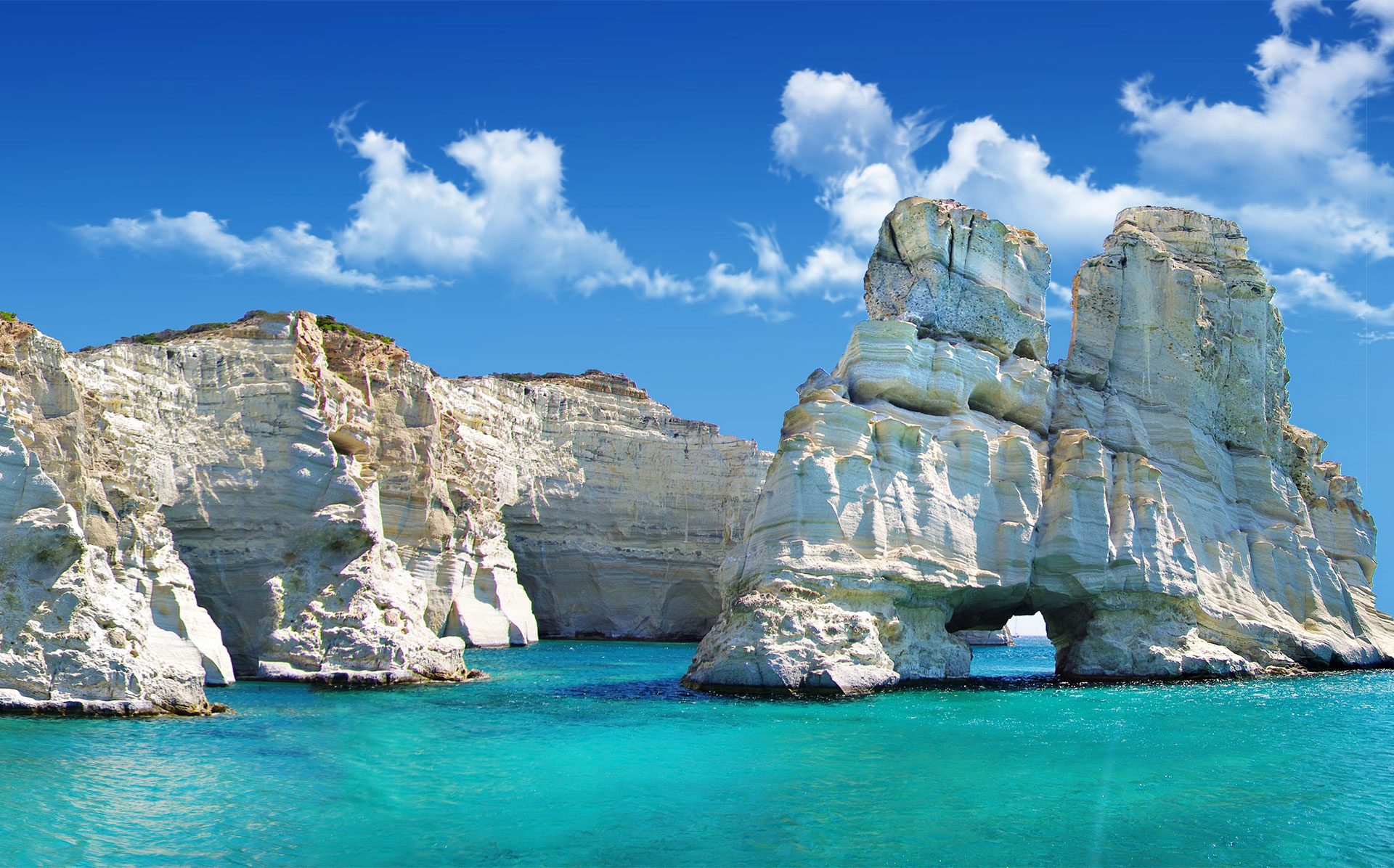 île de Milos Kleftiko îles Cyclades Grèce