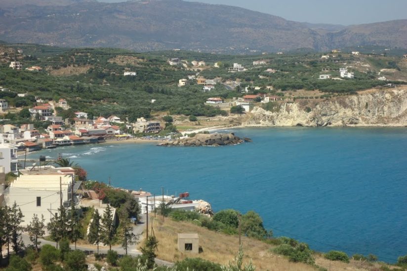 vue sur Almyrida petit village côtier proche de la Canée