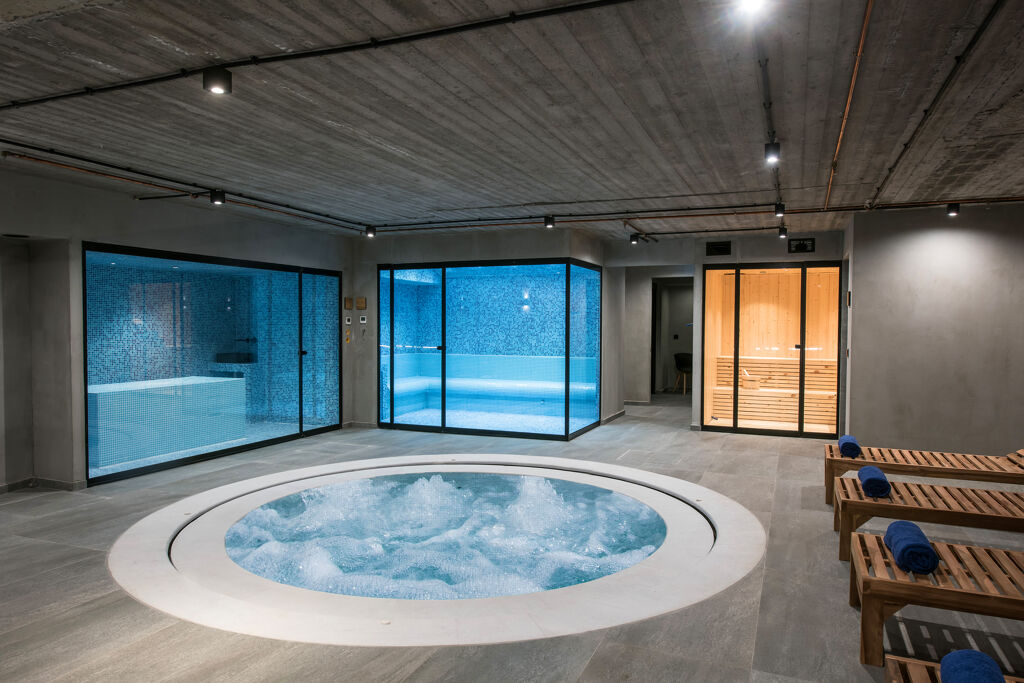 spa & remise en forme à l'hôtel 5étoiles Gouves Waterpark Resort situé sur la côte nord de l'île de Crète en Grèce