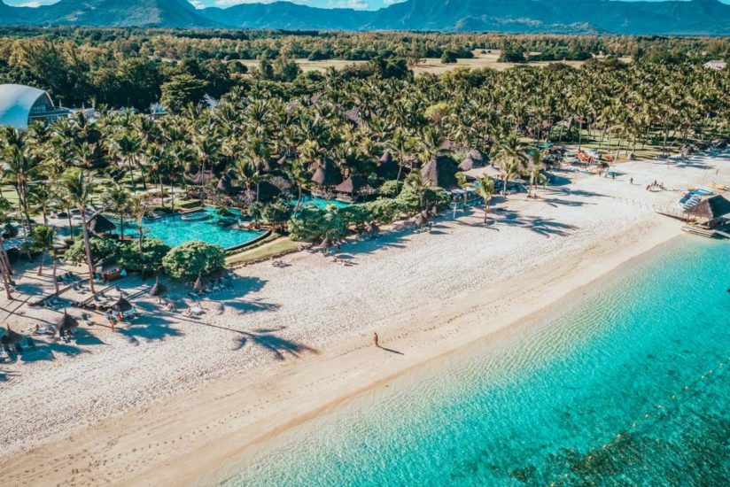 Vue panoramique de l'hôtel La Pirogue 4* Luxe à l'île Maurice