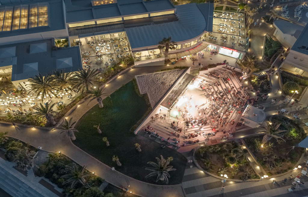 Amphitheatre avec représentations journalières de l'hôtel Lyttos Beach en Crète du nord en Grèce