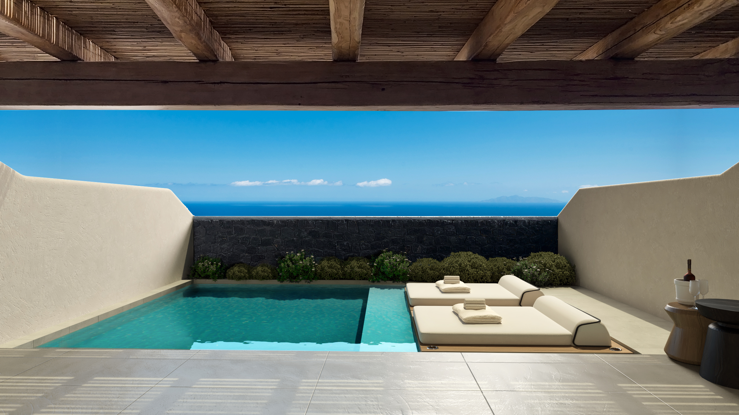 Executive Suite à Nero Luxury Suites situé à Imerovigli à Santorin îles Cyclades Grèce