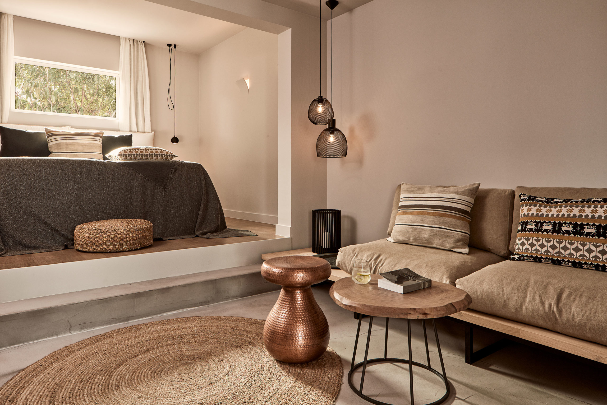 Bungalow Supérieur en Bord de Mer avec Piscine Privée à Minos Beach Art Hôtel adult only situé à côté de Aghios Nikolaos en Crète Grèce