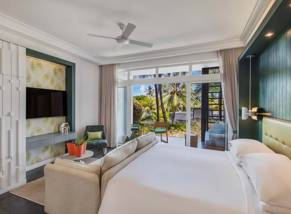 Junior Suite de l'hôtel Long beach Luxury resort situé à l'île Maurice