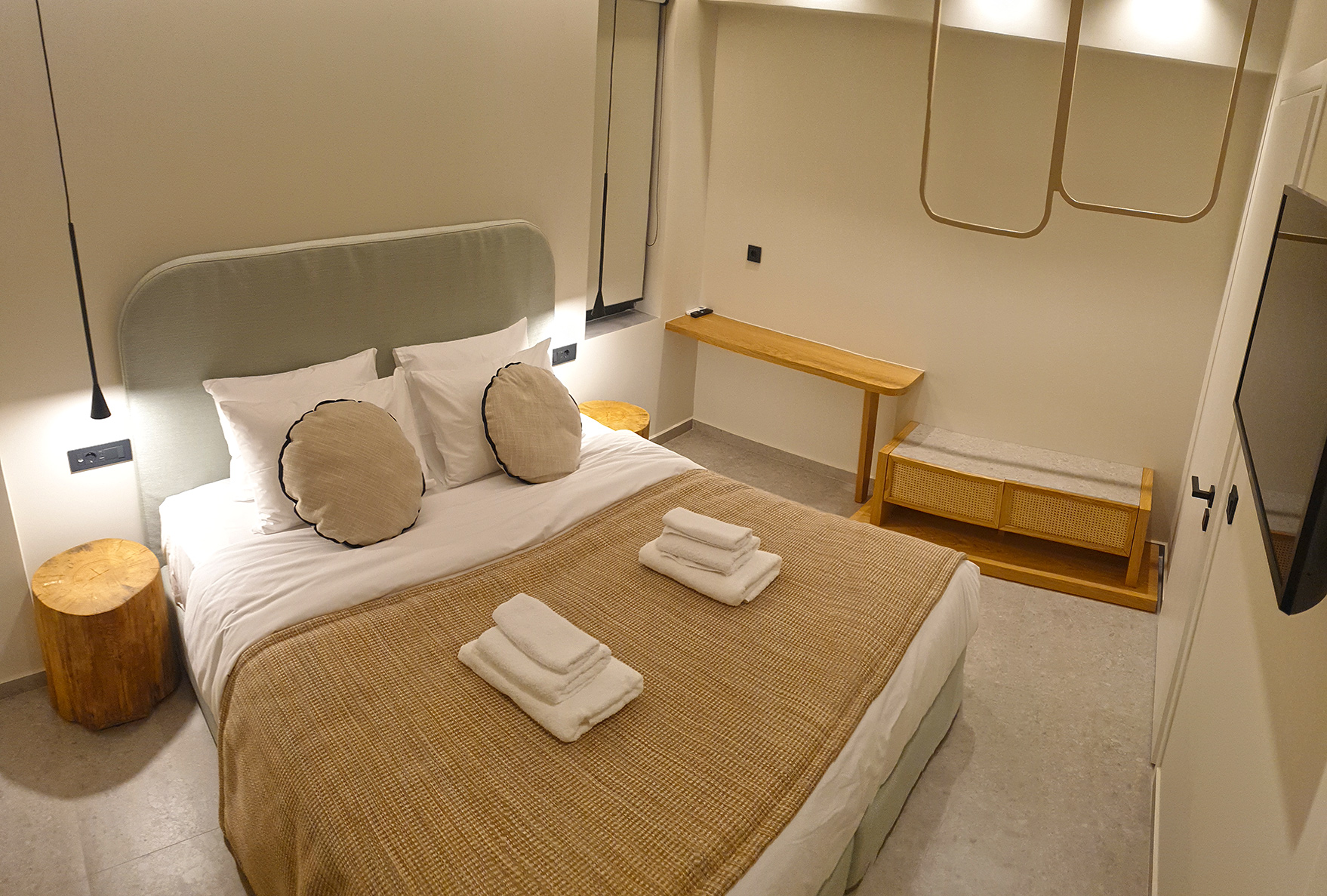 Suite 1 chambre vue intérieure à Paligremnos Infinity situé à Plakias en Crète du Sud Grèce