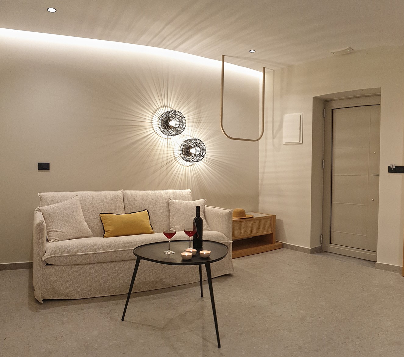 Suite 1 chambre vue intérieure à Paligremnos Infinity situé à Plakias en Crète du Sud Grèce