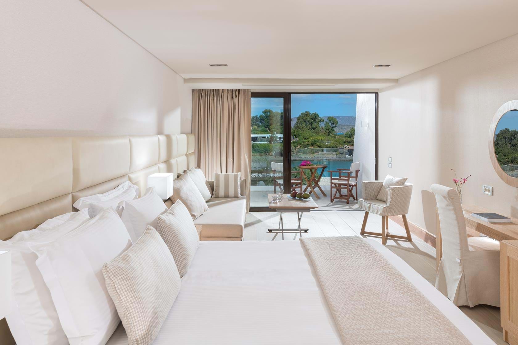 Bungalows de Luxe vue mer2 de l'hôtel Elounda Bay 5étoiles situé à Elounda proche d'Aghios Nicolaos en Crète