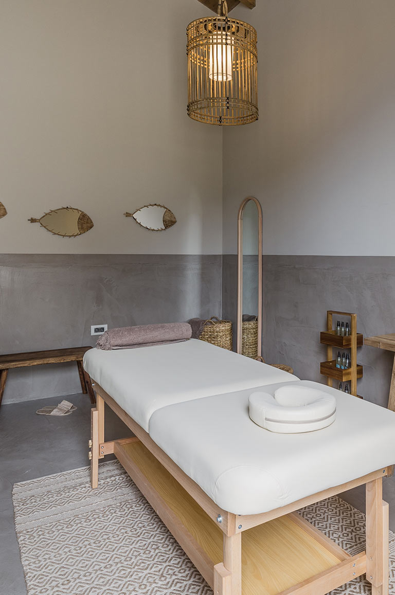 Spa salle de massages à Eliamos Hôtel & Spa - Restaurant Gastronomique situé à Céphalonie dans une île Ionienne en Grèce