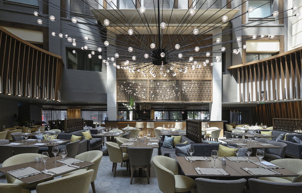 Restaurant de Wyndham Grand Athens Hôtel 5étoiles situé proche du centre d'Athènes capitale de la Grèce