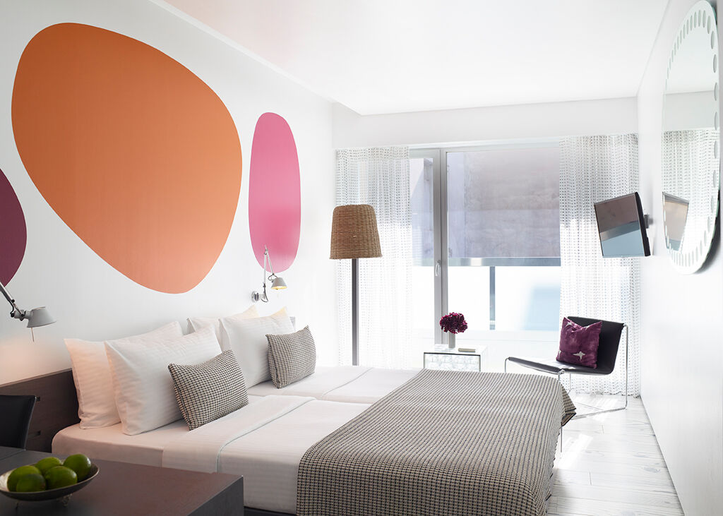 chambre double ou individuelle standard de l'hôtel Fresh 4étoiles situé au coeur de la capitale grecque Athènes