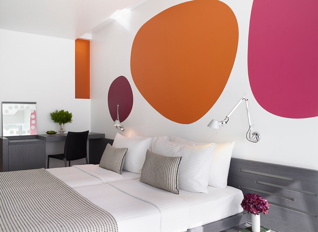 chambre double ou individuelle standard de l'hôtel Fresh 4étoiles situé au coeur de la capitale grecque Athènes