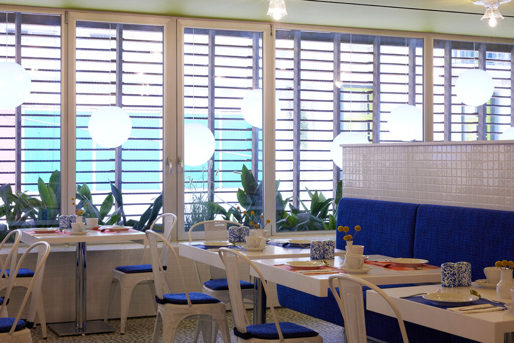 Restaurant du Petit déjeuner "Menta" de l'hôtel Fresh 4étoiles situé au coeur de la capitale grecque Athènes